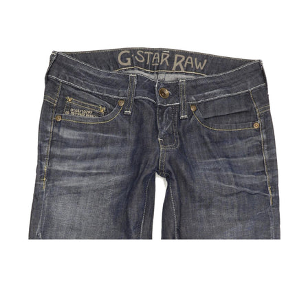 G-Star Reese Women Blue Straight Slim Stretch Jeans W27 L30