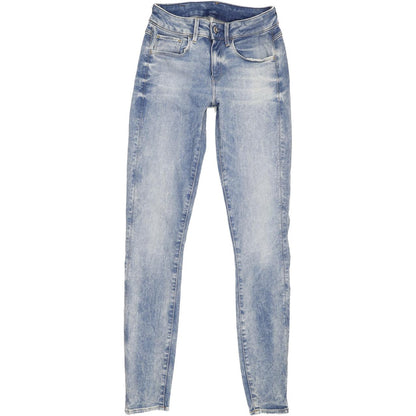 G-Star 3301 Deconst Women Blue Skinny Regular Stretch Jeans W26 L31