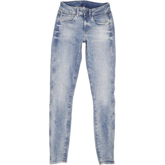 G-Star 3301 Deconst Women Blue Skinny Regular Stretch Jeans W26 L31