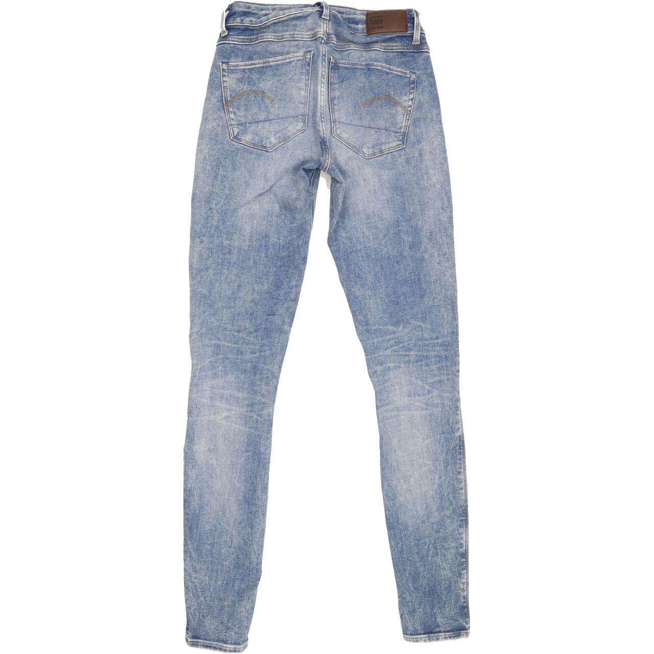 G-Star 3301 Deconst Women Blue Skinny Regular Stretch Jeans W26 L31