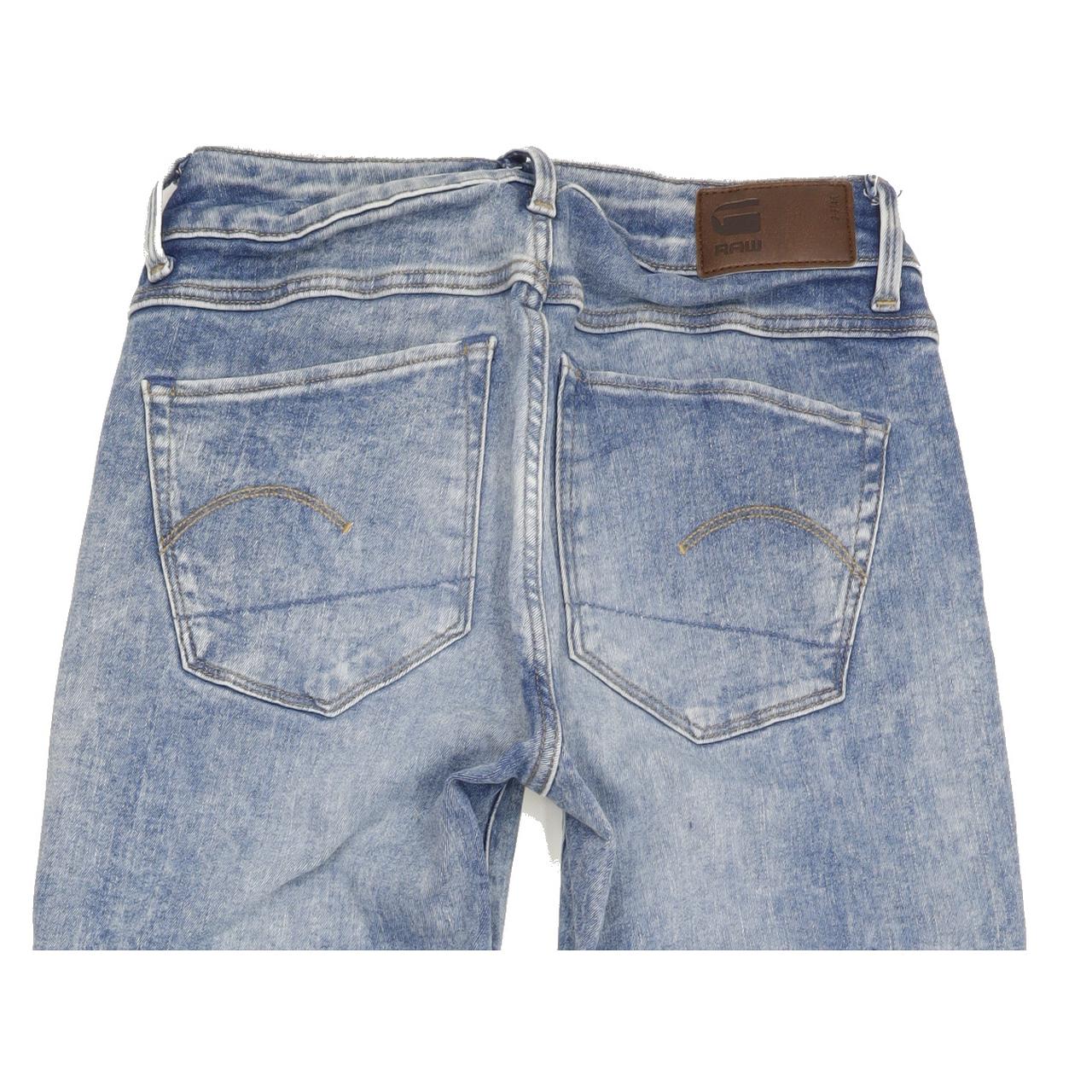 G-Star 3301 Deconst Women Blue Skinny Regular Stretch Jeans W26 L31