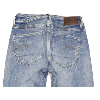 G-Star 3301 Deconst Women Blue Skinny Regular Stretch Jeans W26 L31