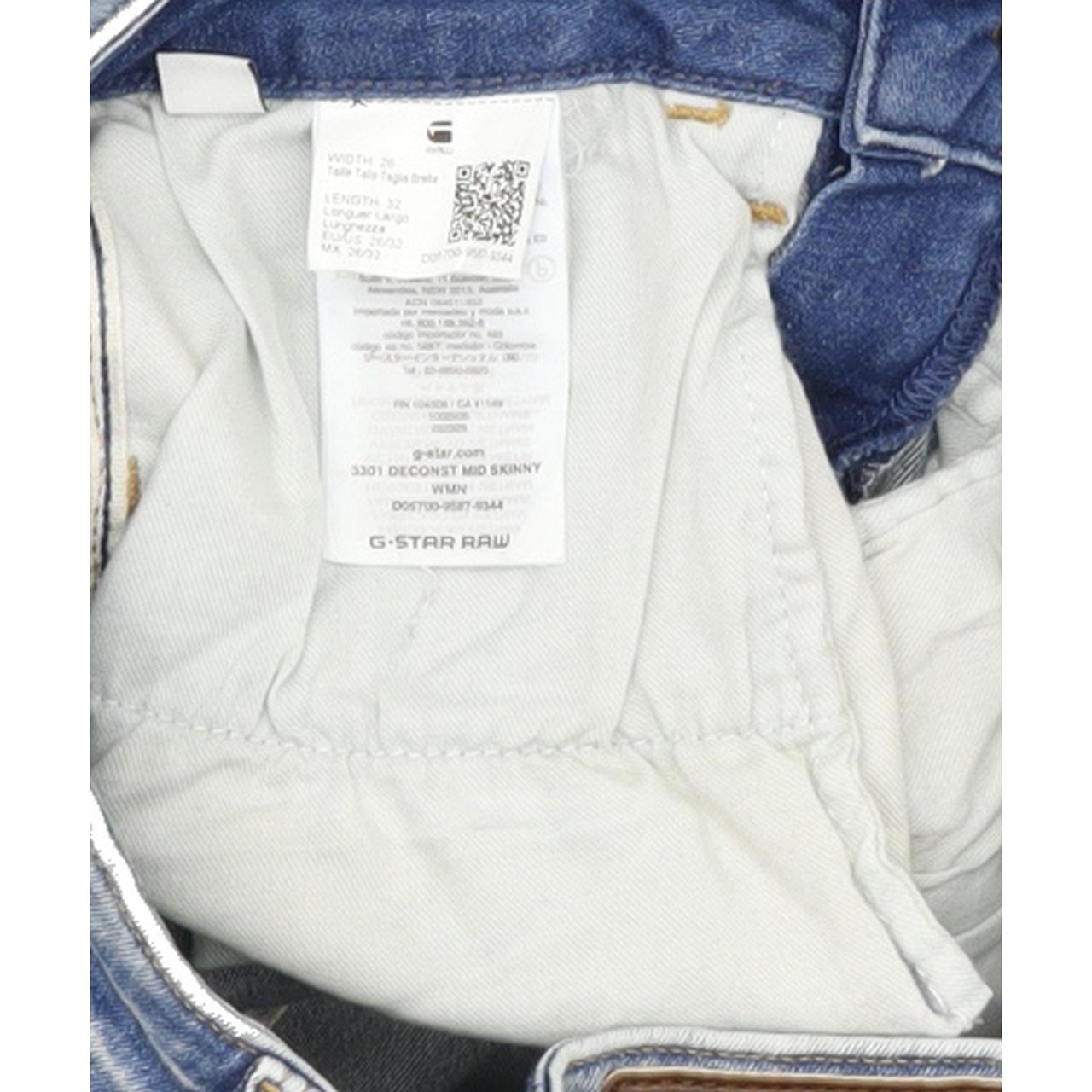 G-Star 3301 Deconst Women Blue Skinny Regular Stretch Jeans W26 L31