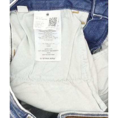G-Star 3301 Deconst Women Blue Skinny Regular Stretch Jeans W26 L31