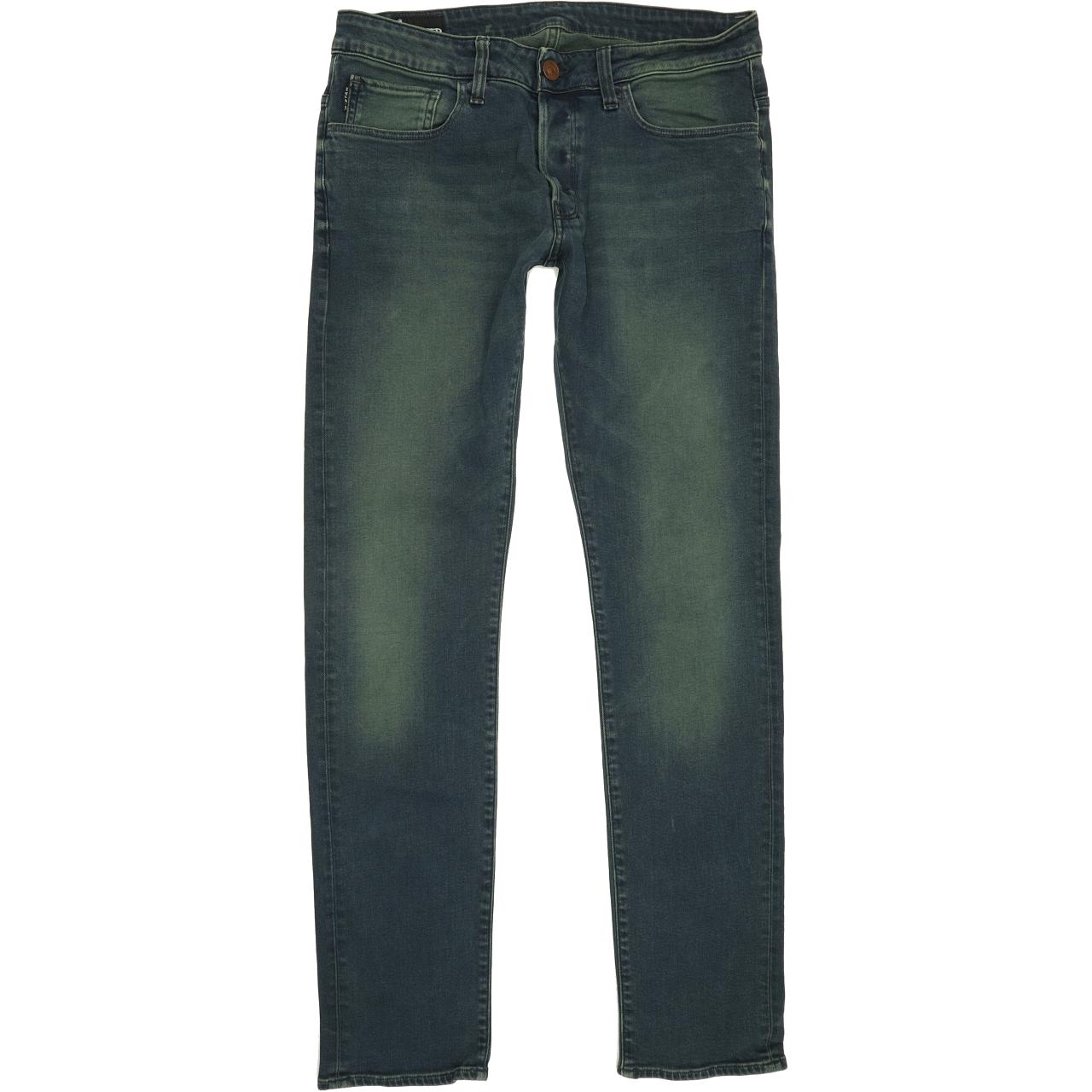 G-Star Dexter Men Green Straight Slim Stretch Jeans W33 L33