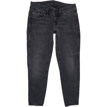 G-Star Lynn Mid Women Black Skinny Slim Stretch Jeans W30 L25