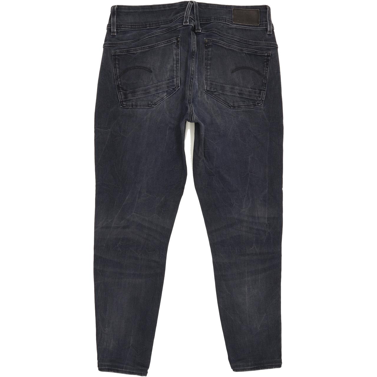 G-Star Lynn Mid Women Black Skinny Slim Stretch Jeans W30 L25