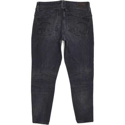 G-Star Lynn Mid Women Black Skinny Slim Stretch Jeans W30 L25