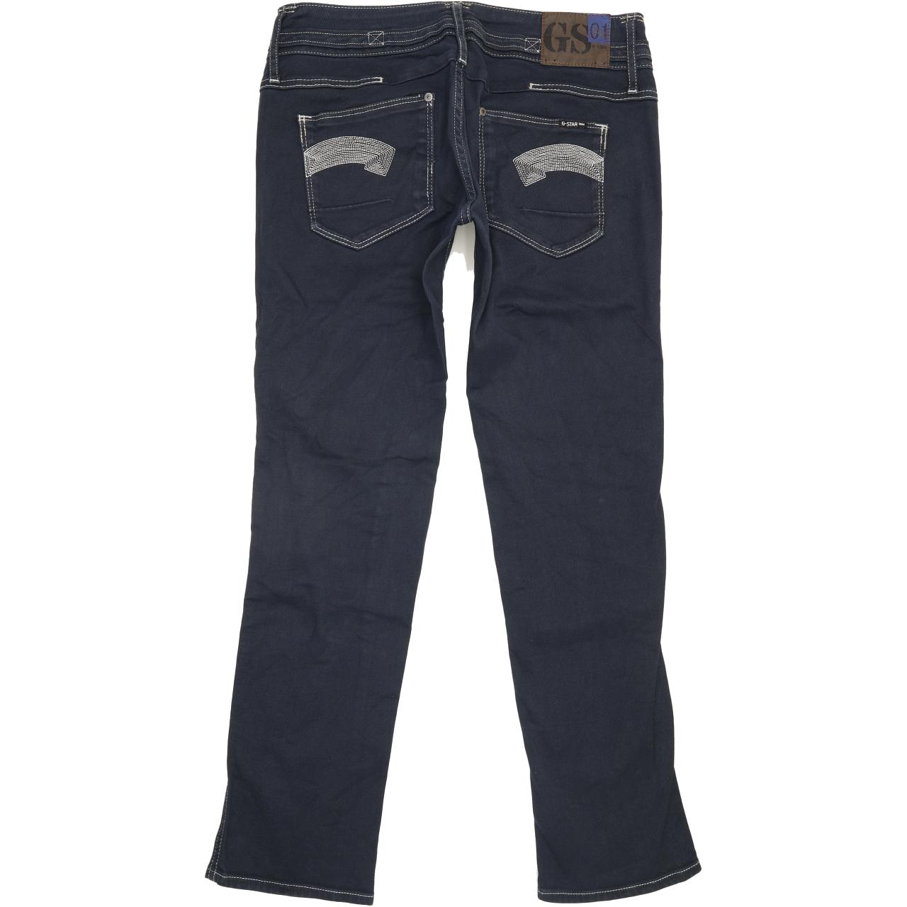 G-Star Heller Women Blue Straight Slim Stretch Jeans W29 L29