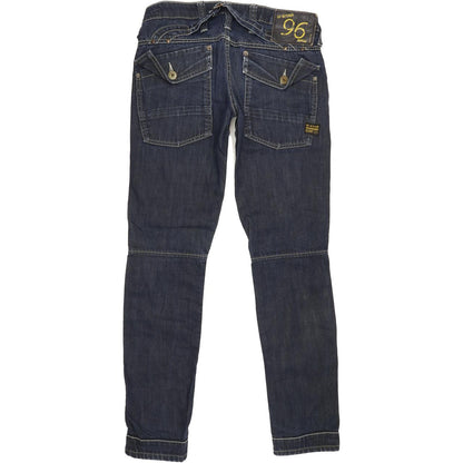 G-Star Elwood Heritage Women Blue Straight Regular Jeans W27 L32