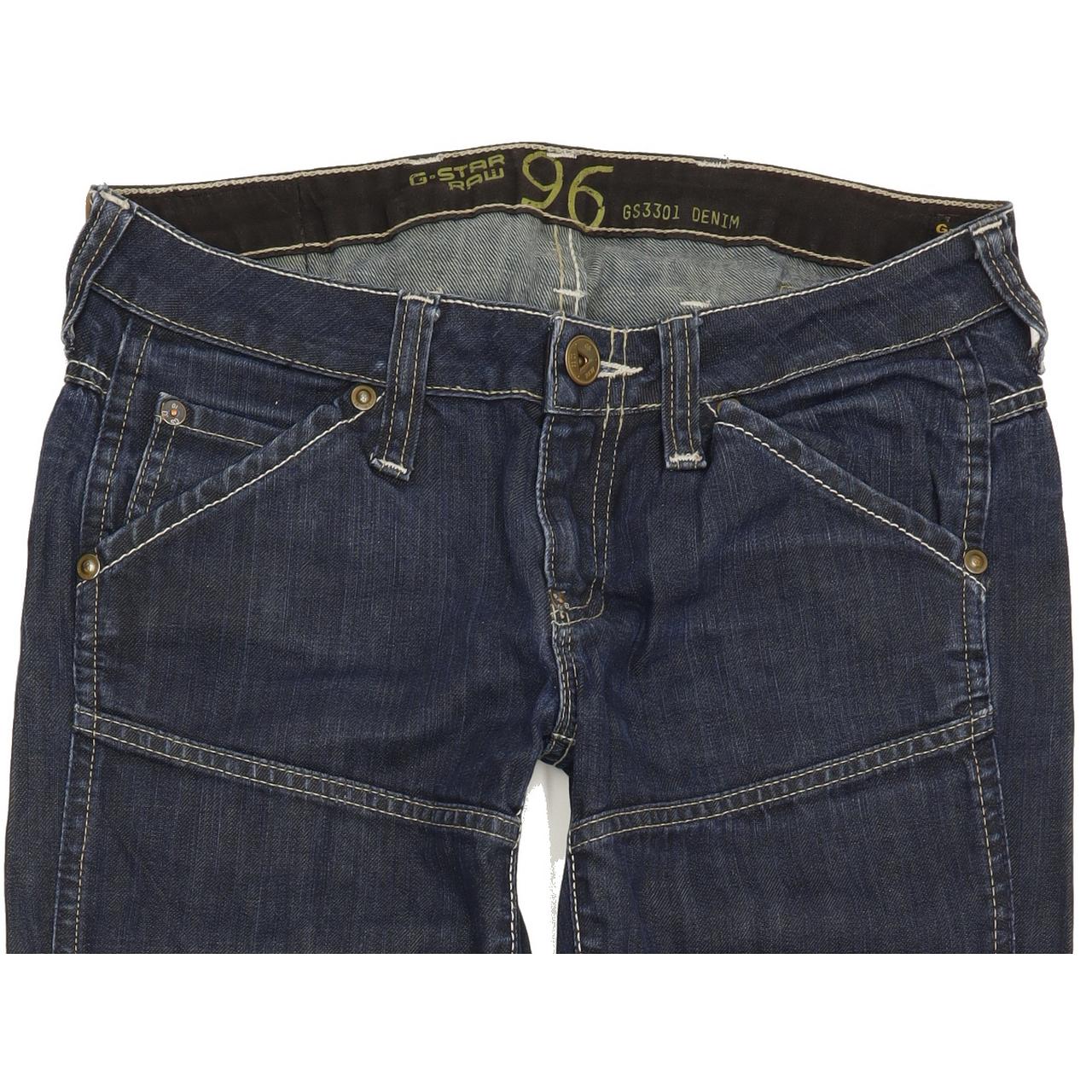 G-Star Elwood Heritage Women Blue Straight Regular Jeans W27 L32