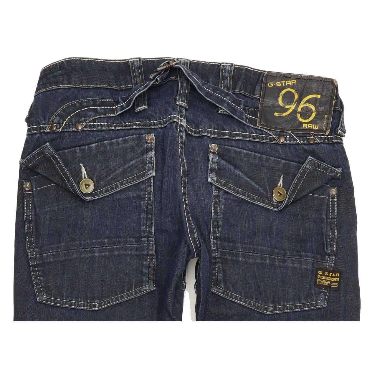 G-Star Elwood Heritage Women Blue Straight Regular Jeans W27 L32