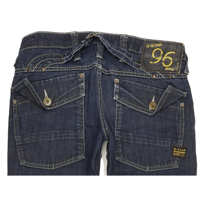 G-Star Elwood Heritage Women Blue Straight Regular Jeans W27 L32