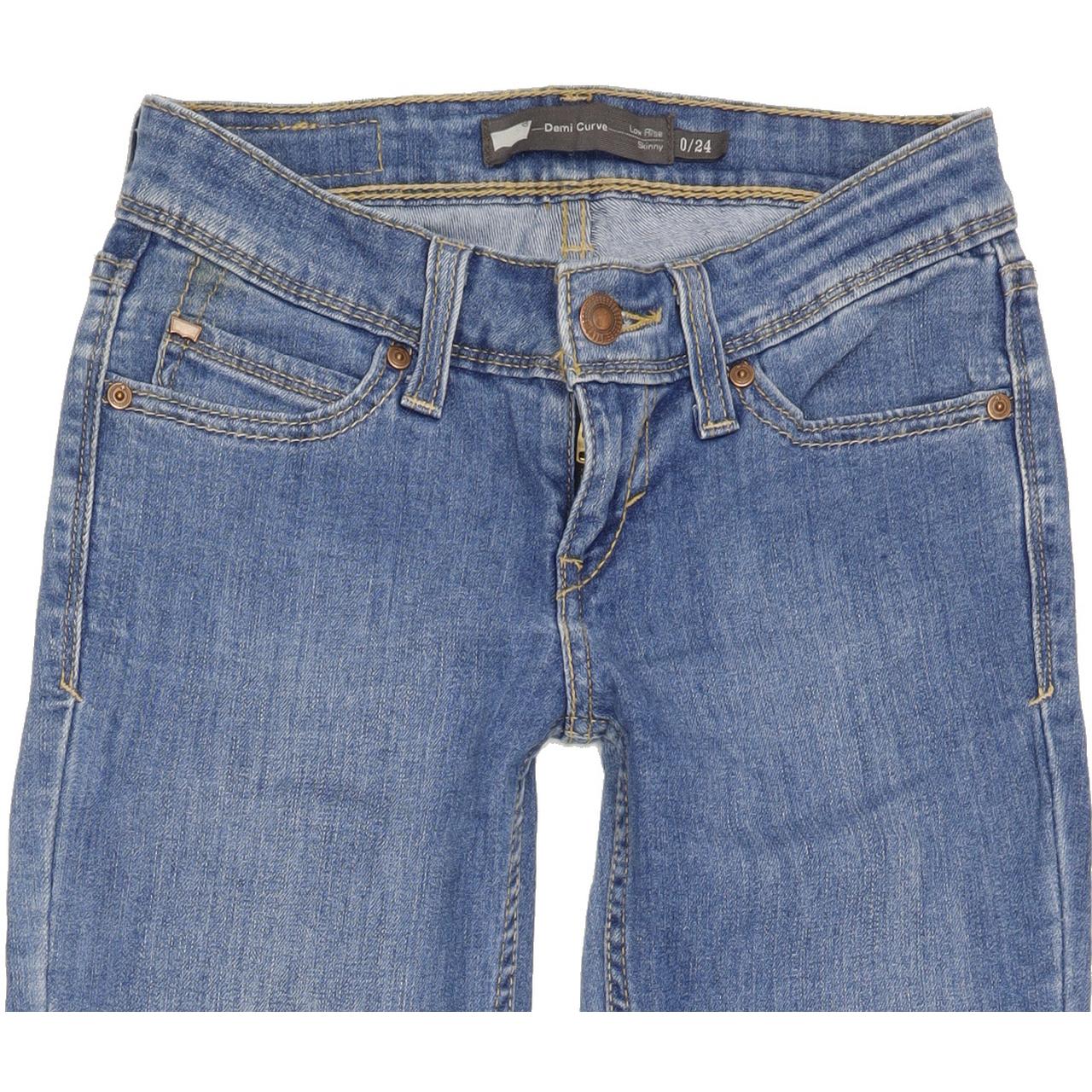 Levi's Demi Curve Women Blue Skinny Slim Jeans W24 L31