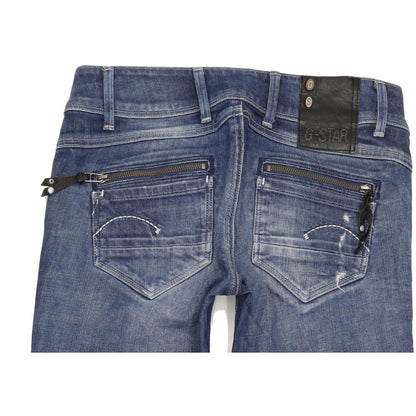 G-Star Fender Women Blue Skinny Slim Stretch Jeans W28 L32