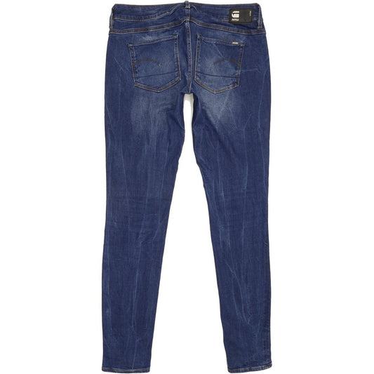 G-Star 3301-A Women Blue Skinny Slim Stretch Jeans W29 L32