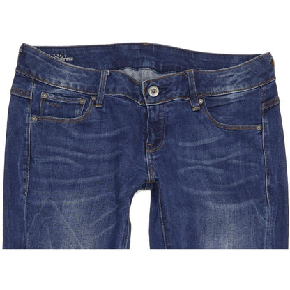 G-Star 3301-A Women Blue Skinny Slim Stretch Jeans W29 L32