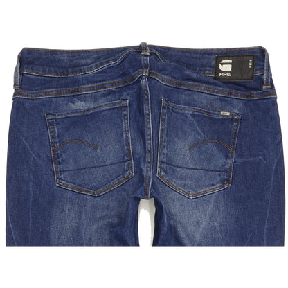G-Star 3301-A Women Blue Skinny Slim Stretch Jeans W29 L32