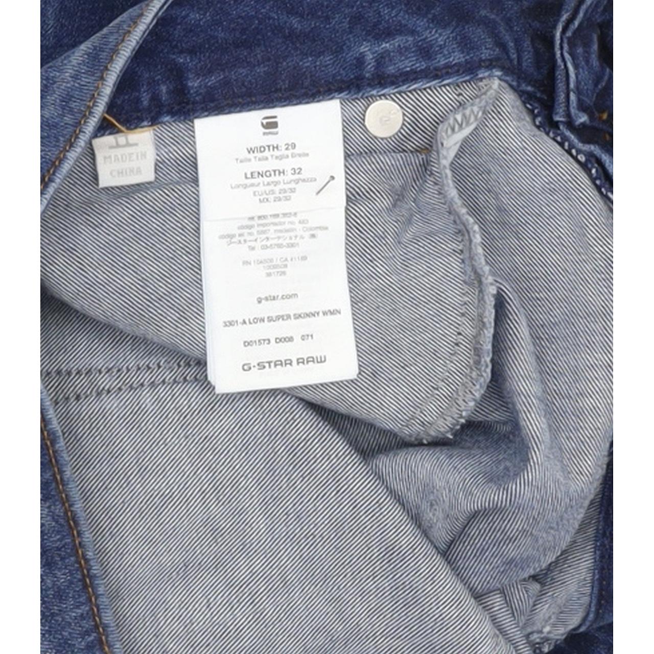 G-Star 3301-A Women Blue Skinny Slim Stretch Jeans W29 L32