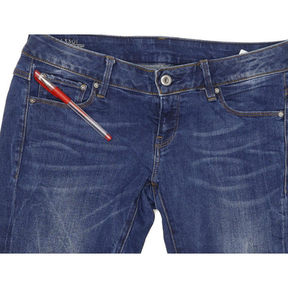 G-Star 3301-A Women Blue Skinny Slim Stretch Jeans W29 L32