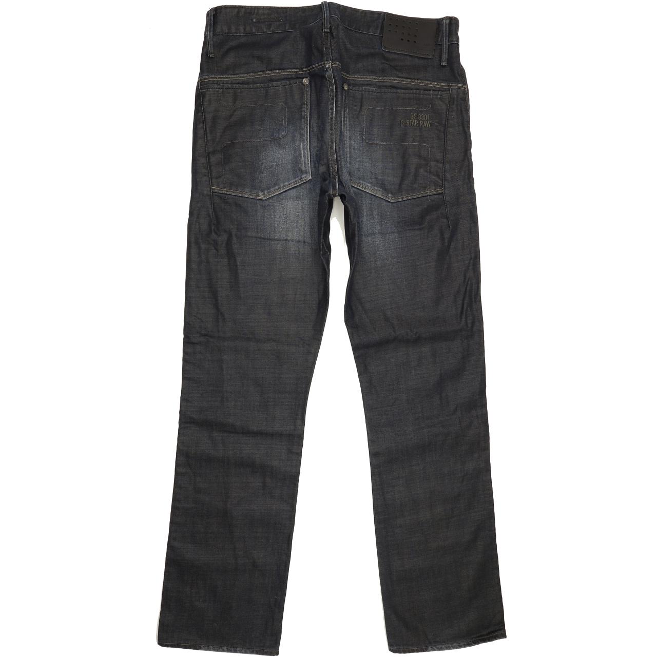 G-Star Men Blue Straight Regular Jeans W33 L31