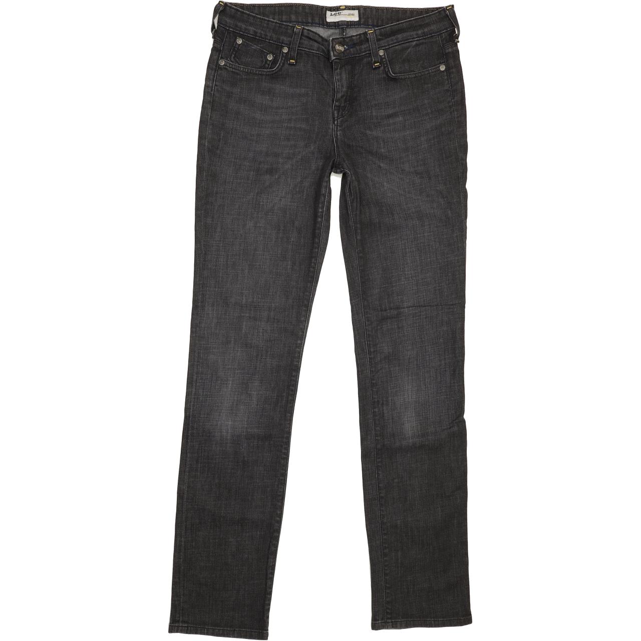 Lee Rice Women Charcoal Straight Regular Stretch Jeans W31 L33