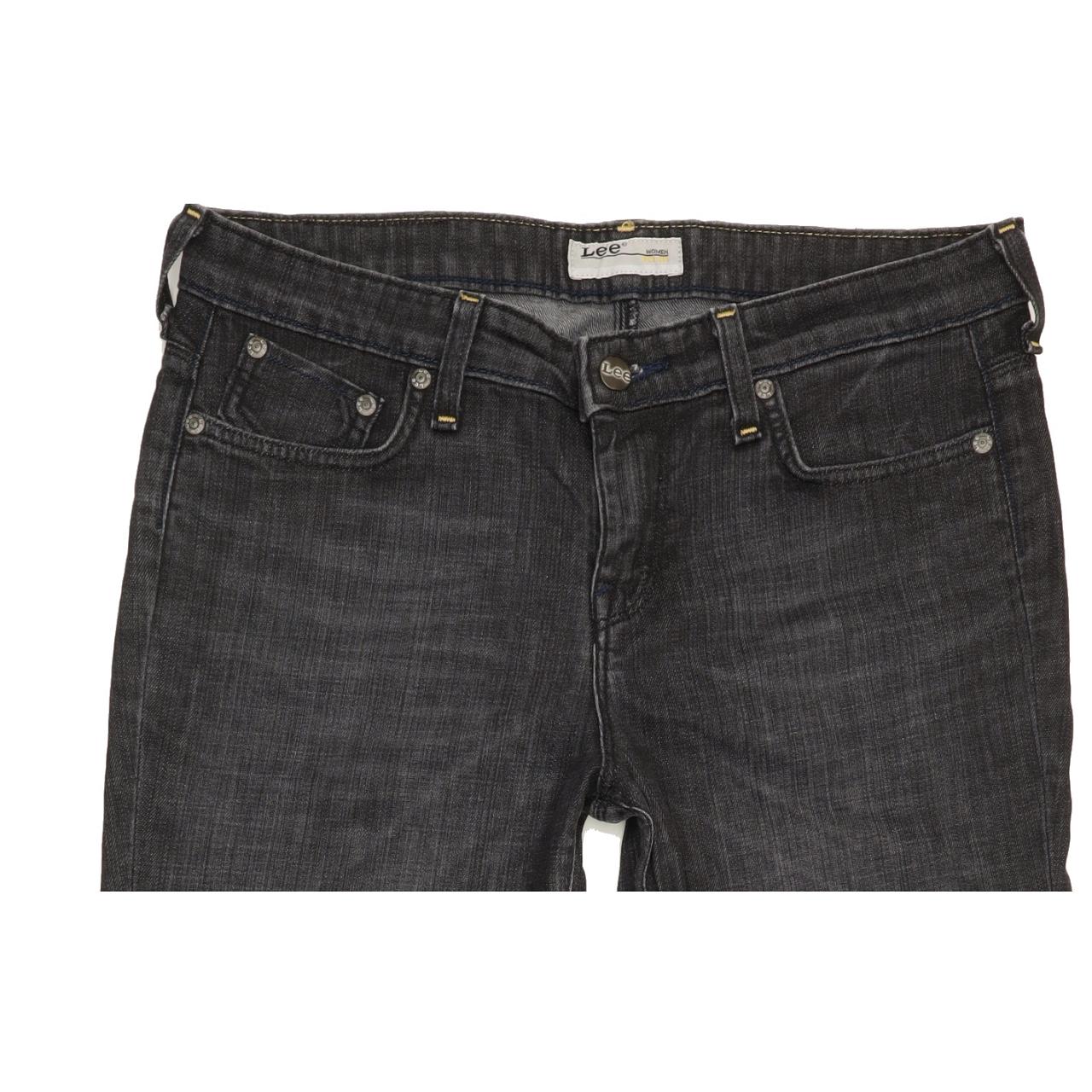 Lee Rice Women Charcoal Straight Regular Stretch Jeans W31 L33