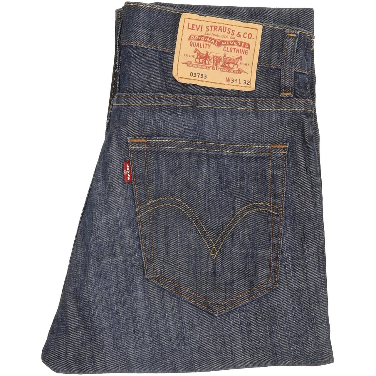 Levi's 753 Men Blue Straight Regular Stretch Jeans W31 L31
