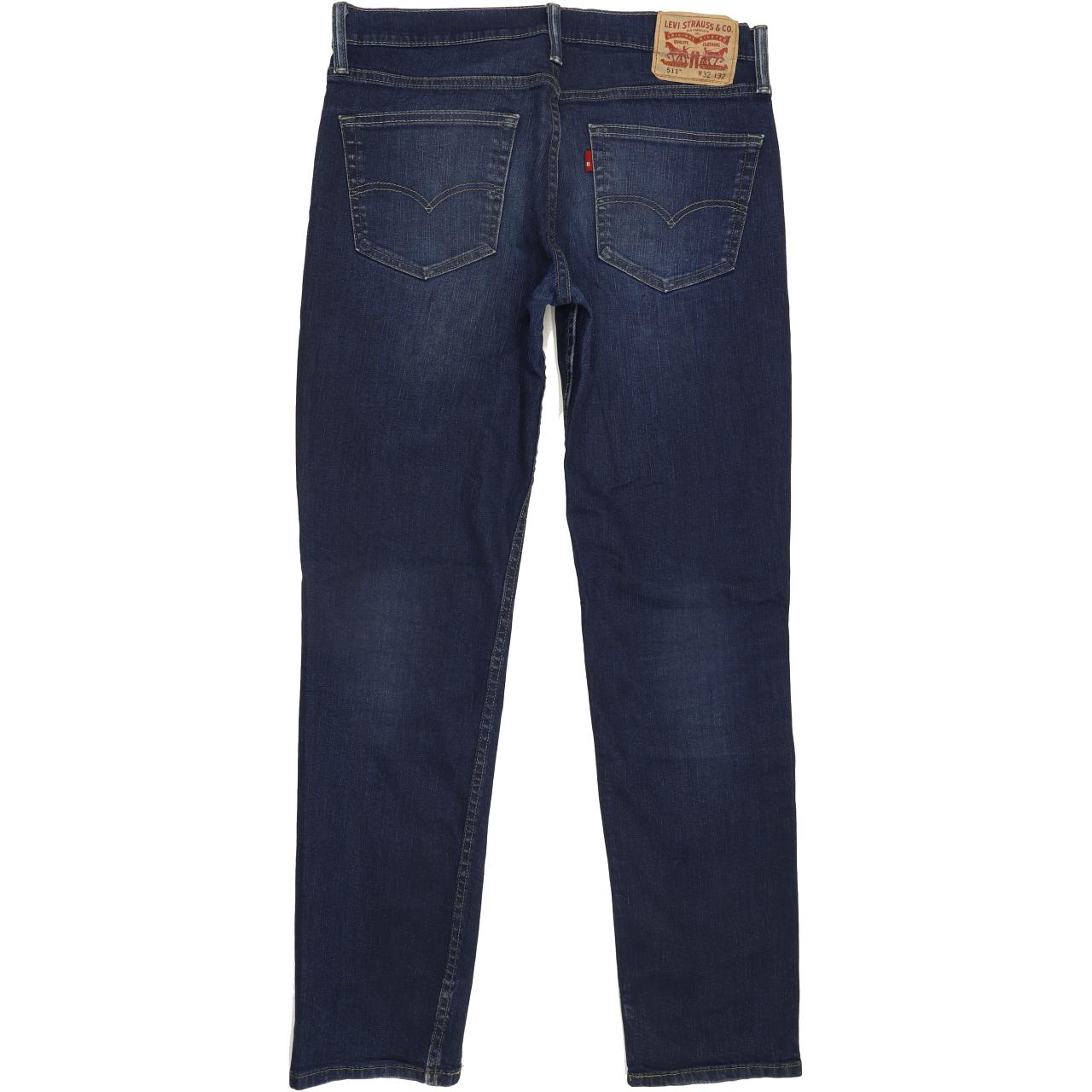 Levi's 511 Men Blue Straight Slim Stretch Jeans W32 L31