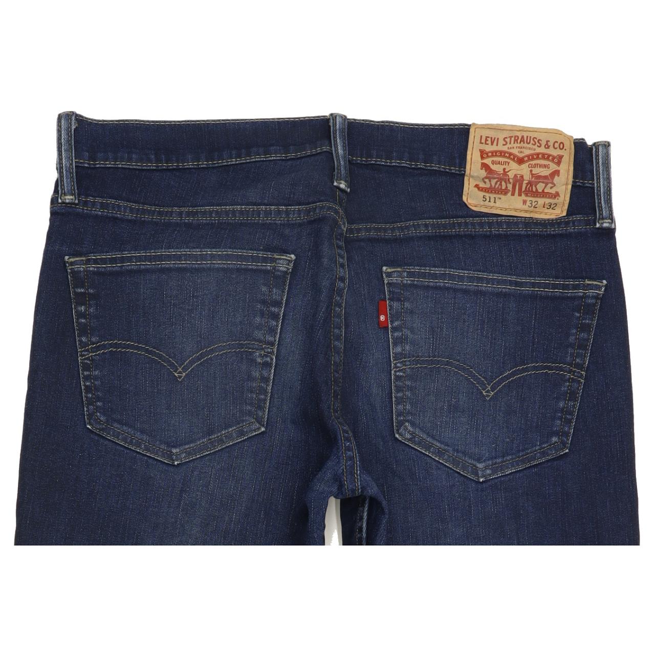 Levi's 511 Men Blue Straight Slim Stretch Jeans W32 L31