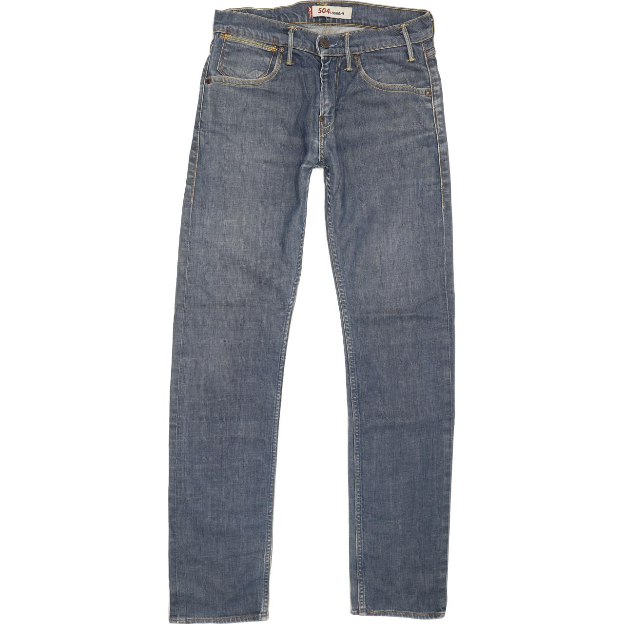 Levi's 504 Men Blue Straight Regular Jeans W30 L33