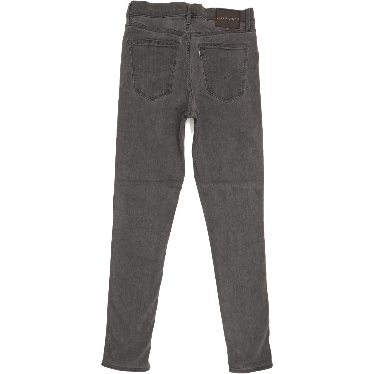 Levi's Line 8 Men Grey Skinny Regular Stretch Jeans W28 L29