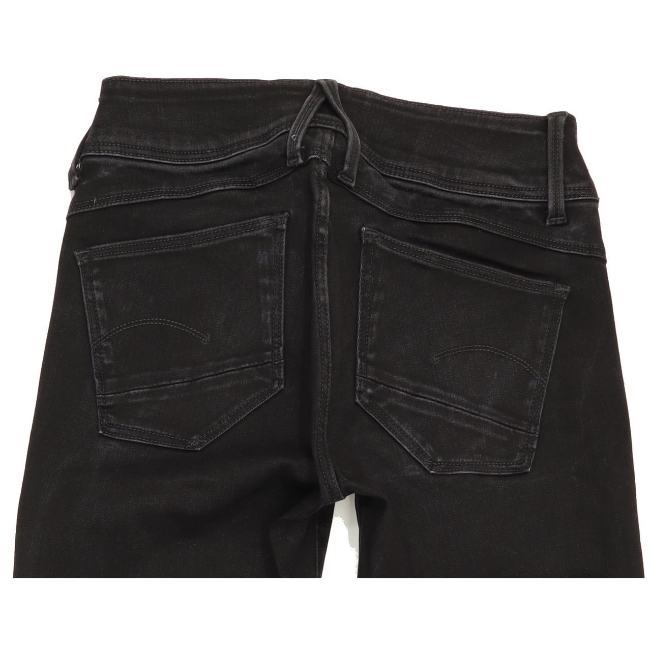 G-Star Lynn d-mid Women Black Skinny Slim Stretch Jeans W27 L28