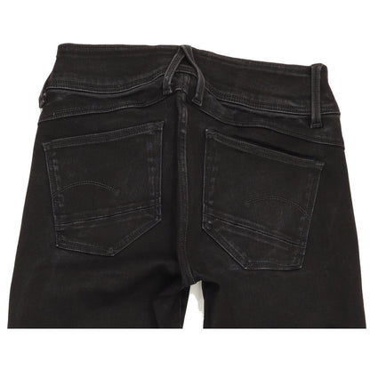 G-Star Lynn d-mid Women Black Skinny Slim Stretch Jeans W27 L28