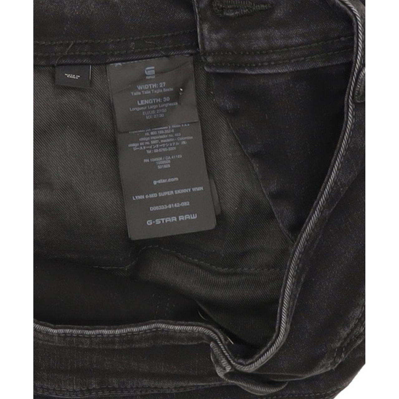 G-Star Lynn d-mid Women Black Skinny Slim Stretch Jeans W27 L28