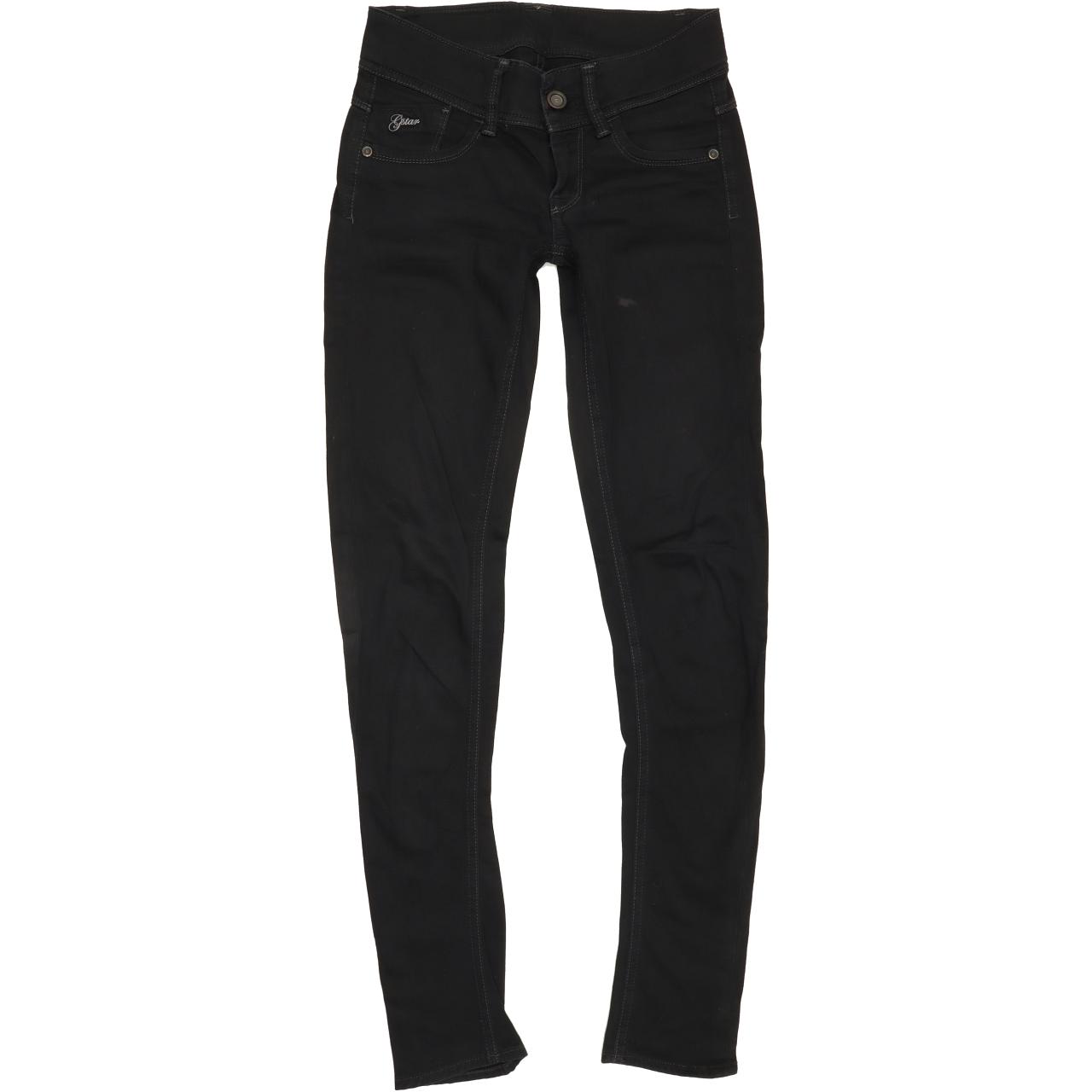 G-Star Lynn Women Black Skinny Slim Stretch Jeans W24 L32