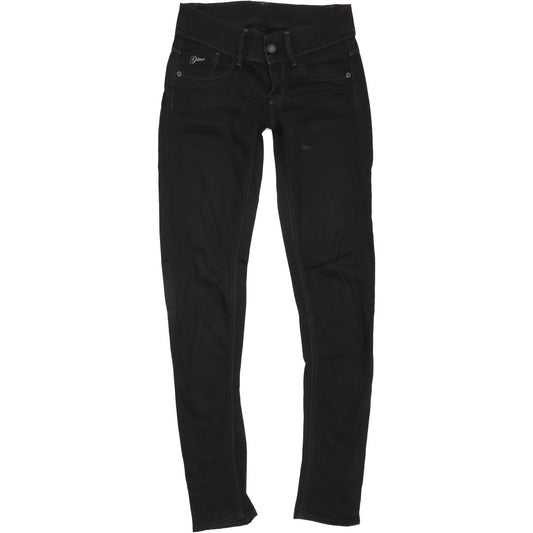 G-Star Lynn Women Black Skinny Slim Stretch Jeans W24 L32