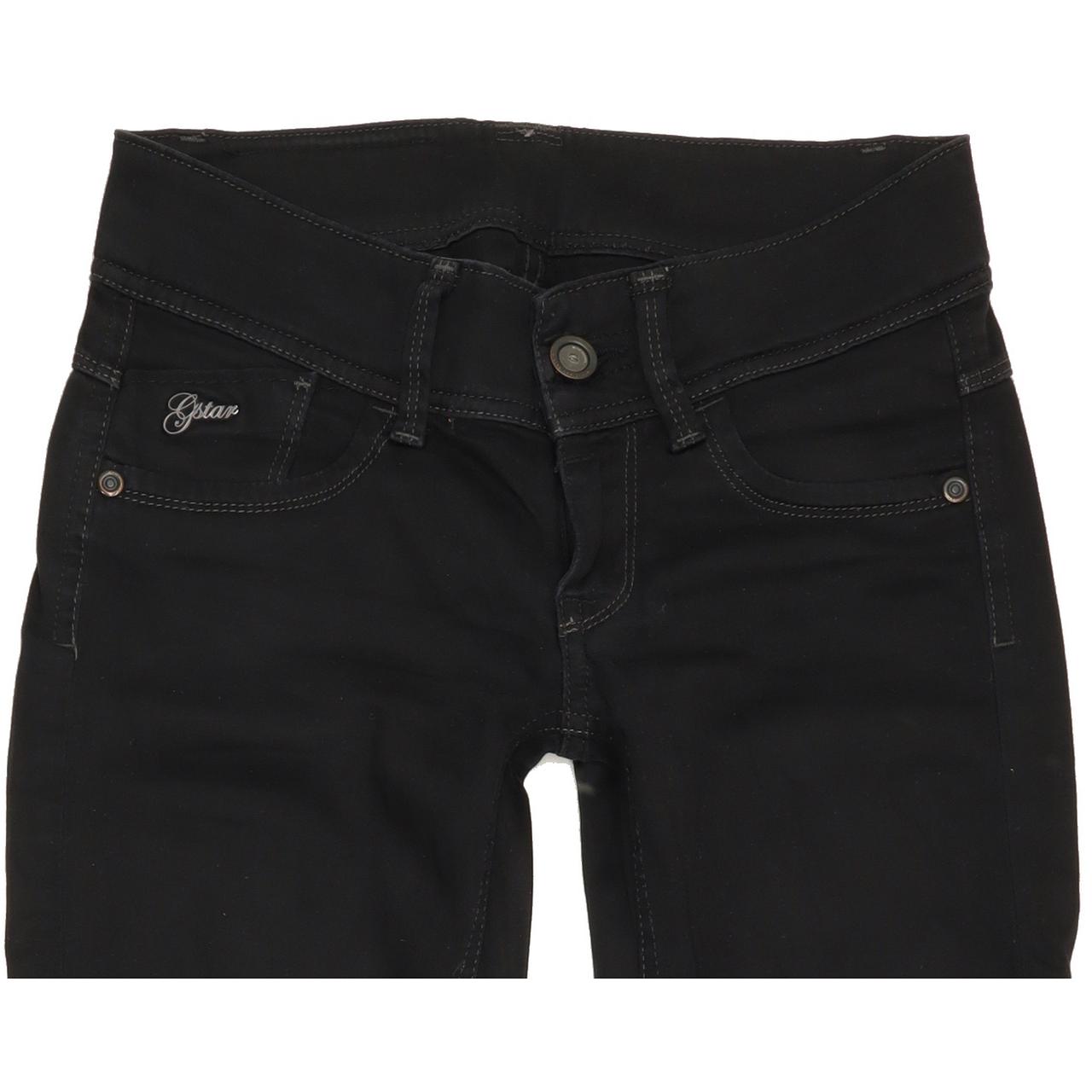 G-Star Lynn Women Black Skinny Slim Stretch Jeans W24 L32