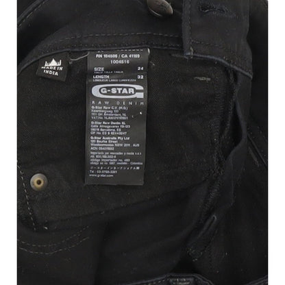 G-Star Lynn Women Black Skinny Slim Stretch Jeans W24 L32