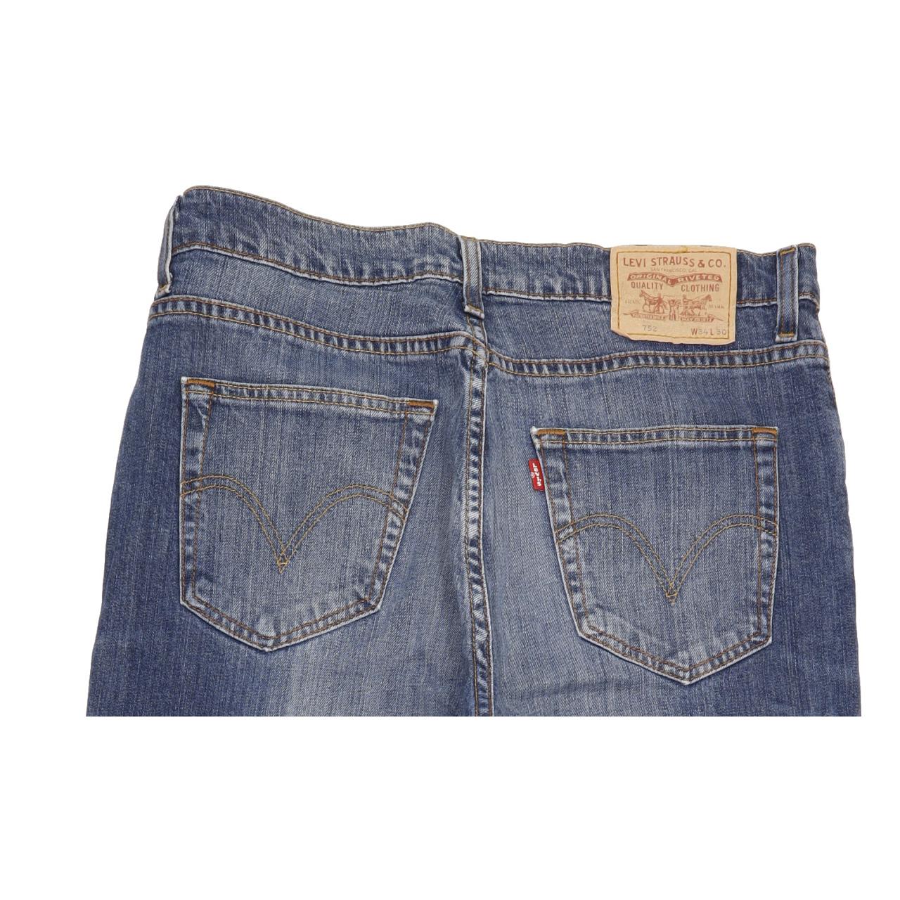 Levi's 752 Men Blue Straight Regular Jeans W34 L30