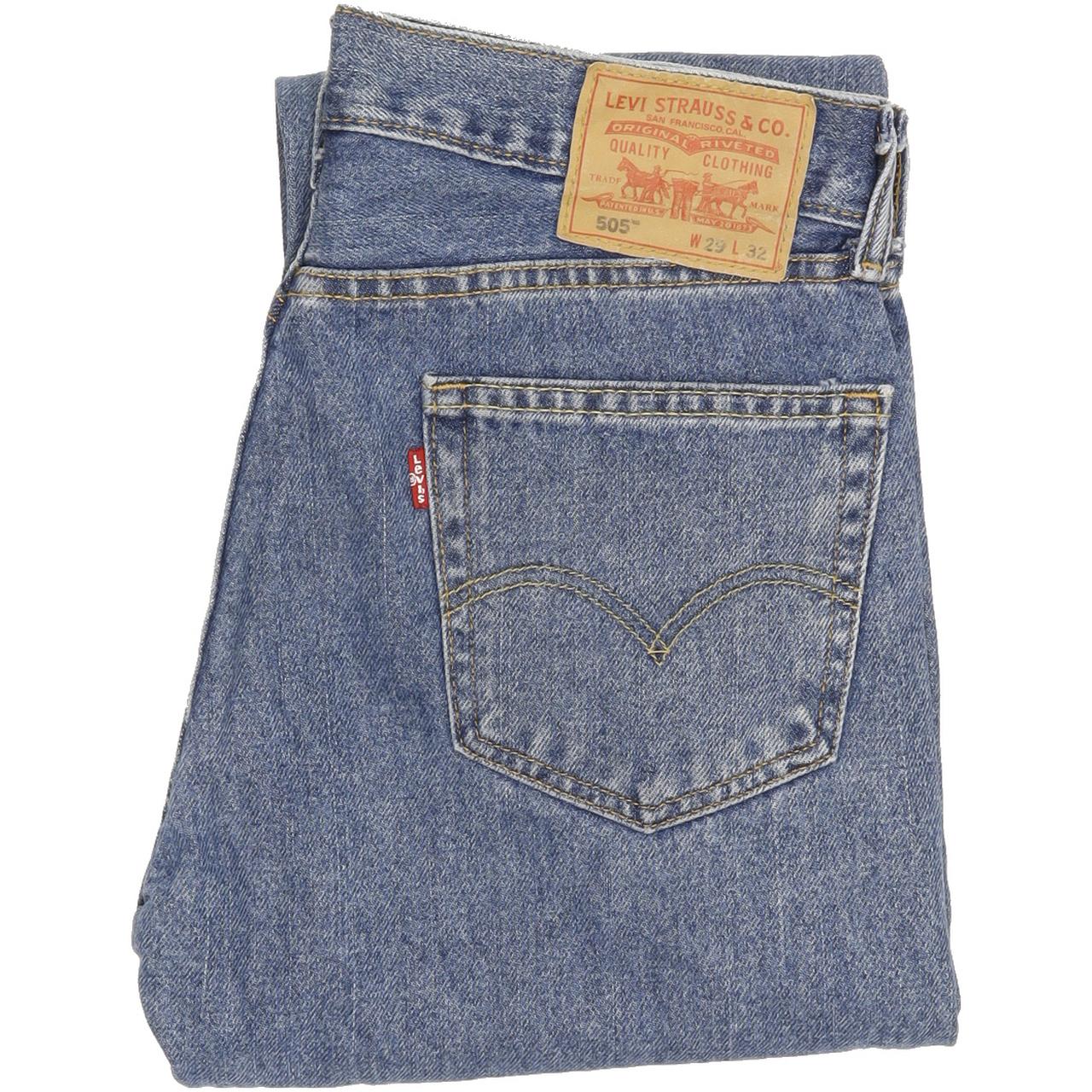 Levi's 505 Men Blue Straight Regular Jeans W29 L32