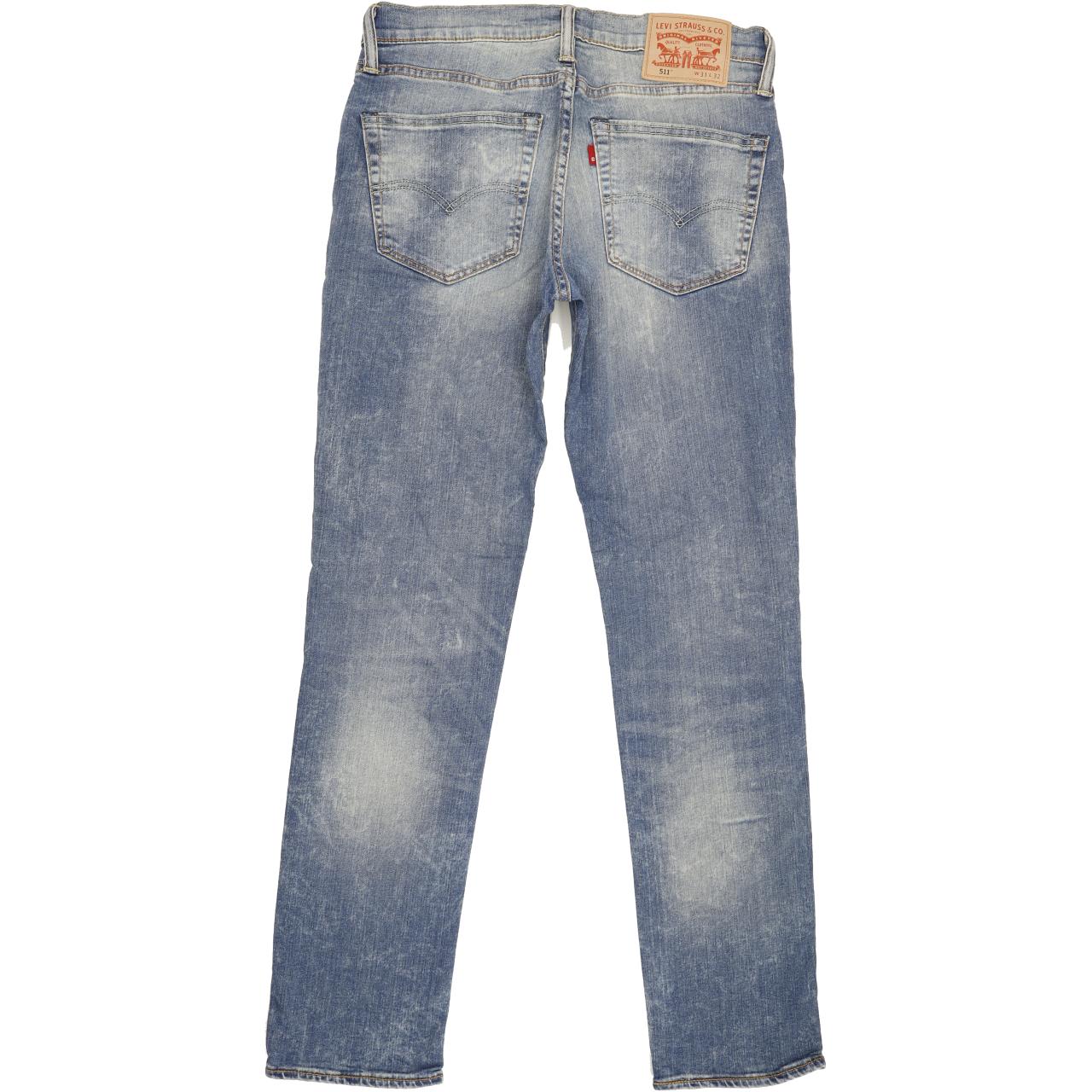 Levi's 511 Men Blue Straight Slim Stretch Jeans W31 L31