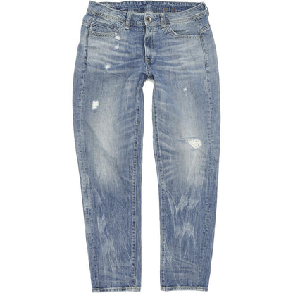 G-Star Midge Women Blue Straight Regular Boyfriend Jeans W29 L32