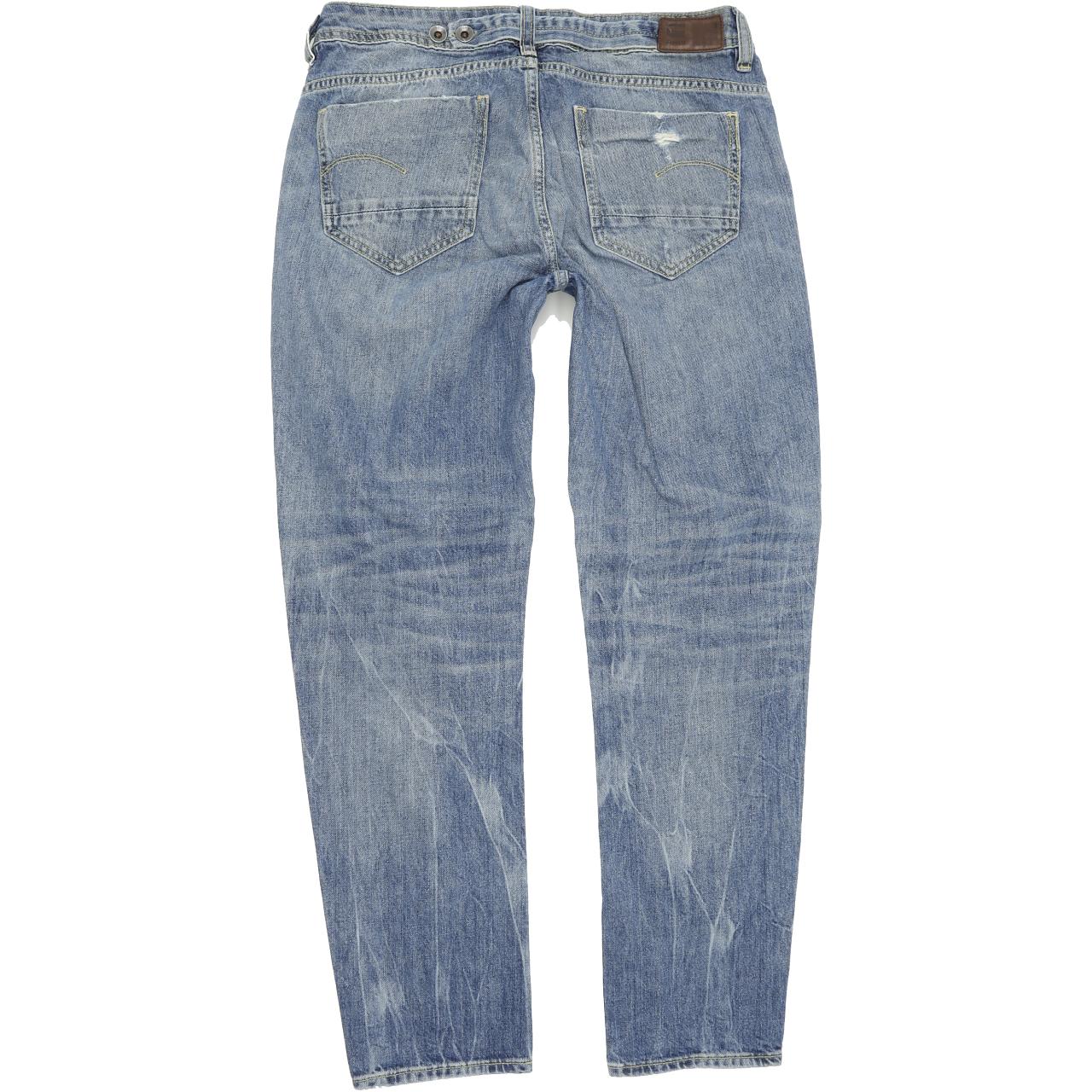 G-Star Midge Women Blue Straight Regular Boyfriend Jeans W29 L32