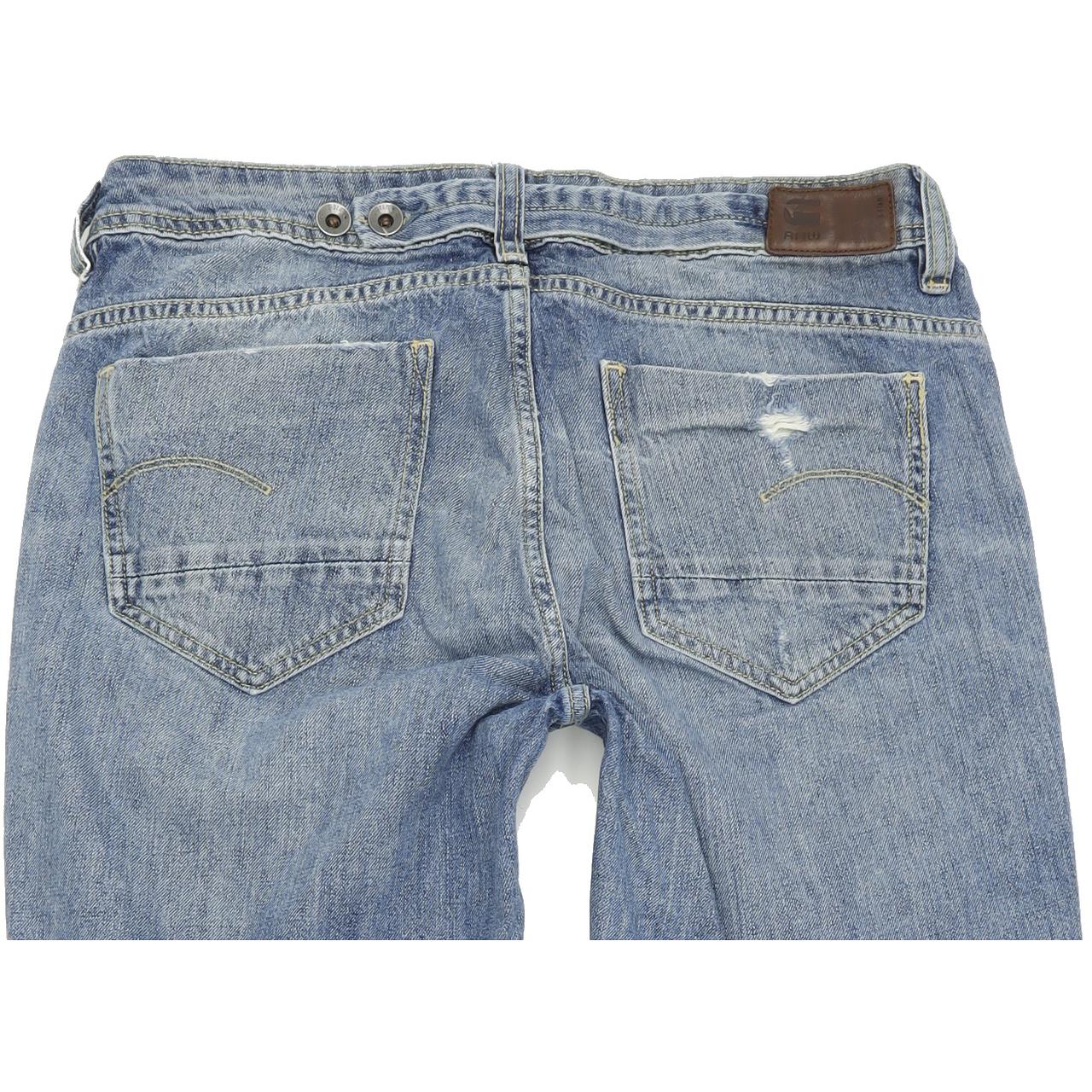G-Star Midge Women Blue Straight Regular Boyfriend Jeans W29 L32