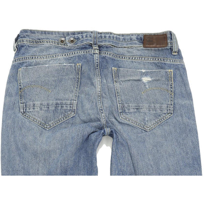 G-Star Midge Women Blue Straight Regular Boyfriend Jeans W29 L32