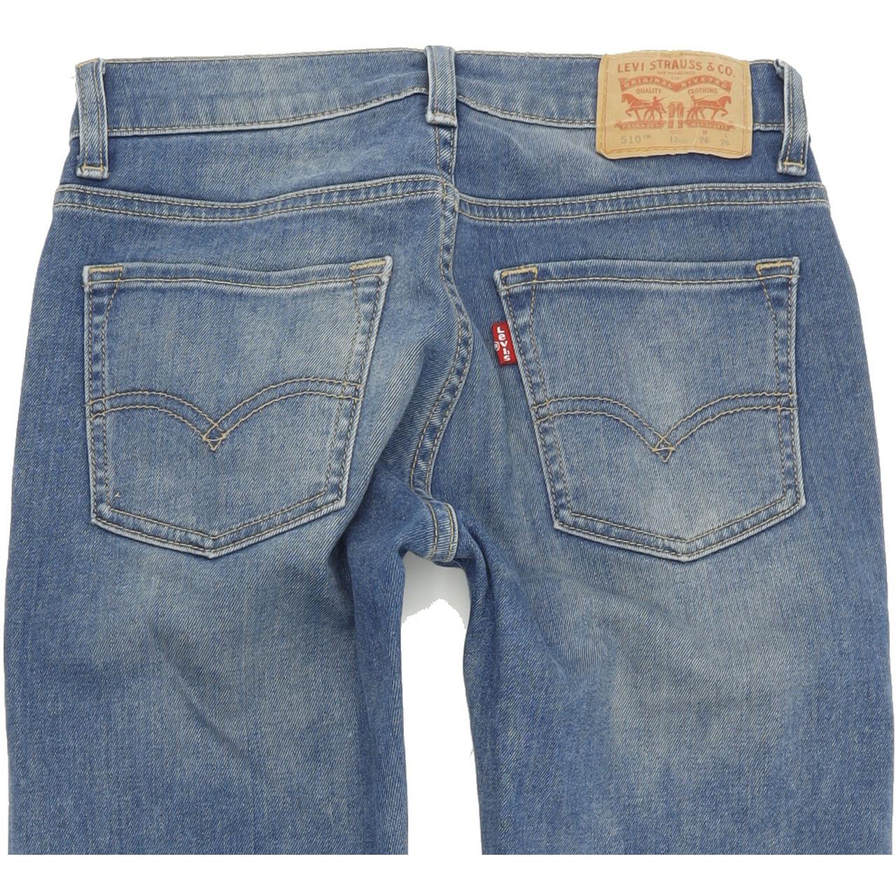Levi's 510 Men Blue Skinny Slim Stretch Jeans W26 L28