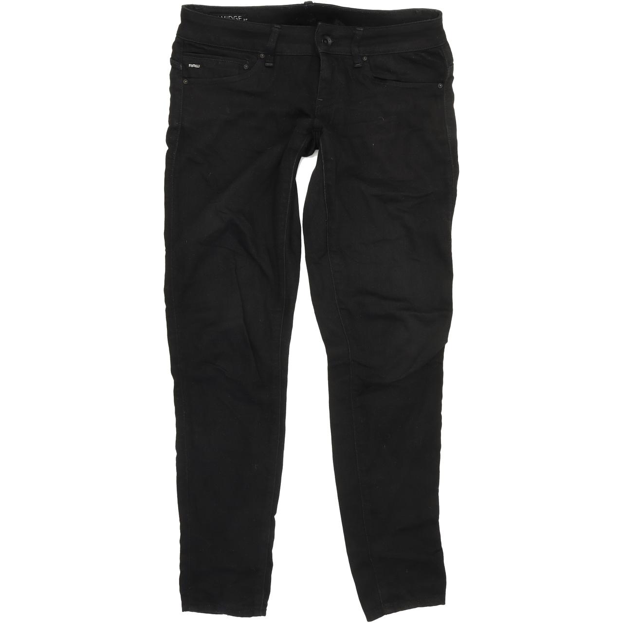 G-Star Midge Zip Women Black Skinny Slim Stretch Jeans W27 L30