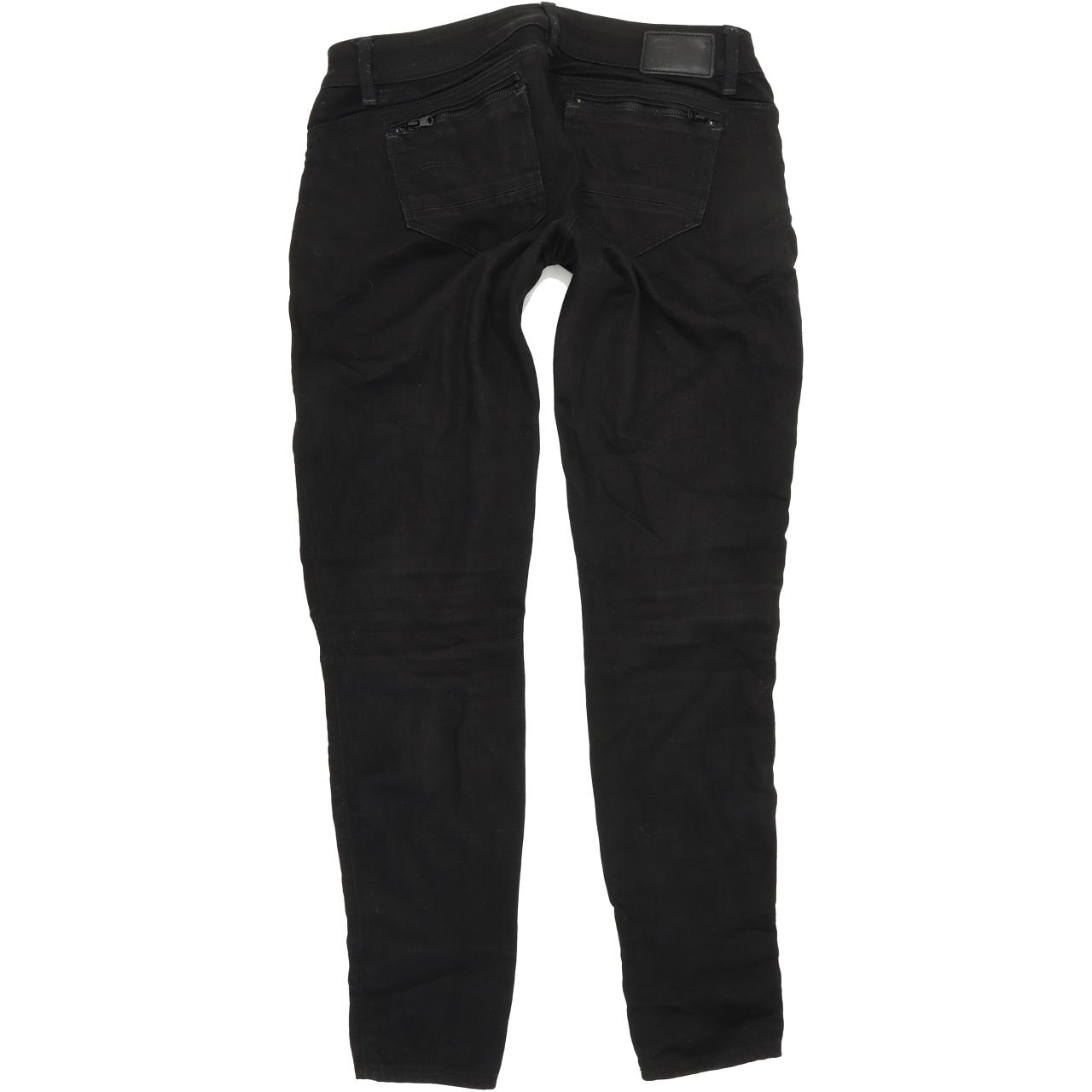 G-Star Midge Zip Women Black Skinny Slim Stretch Jeans W27 L30
