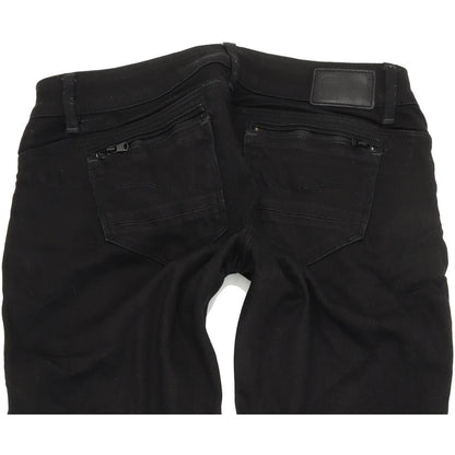 G-Star Midge Zip Women Black Skinny Slim Stretch Jeans W27 L30